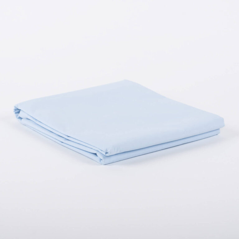 Perkal Betttuch Azur Hellblau Baumwolle VON SCHÜTZ