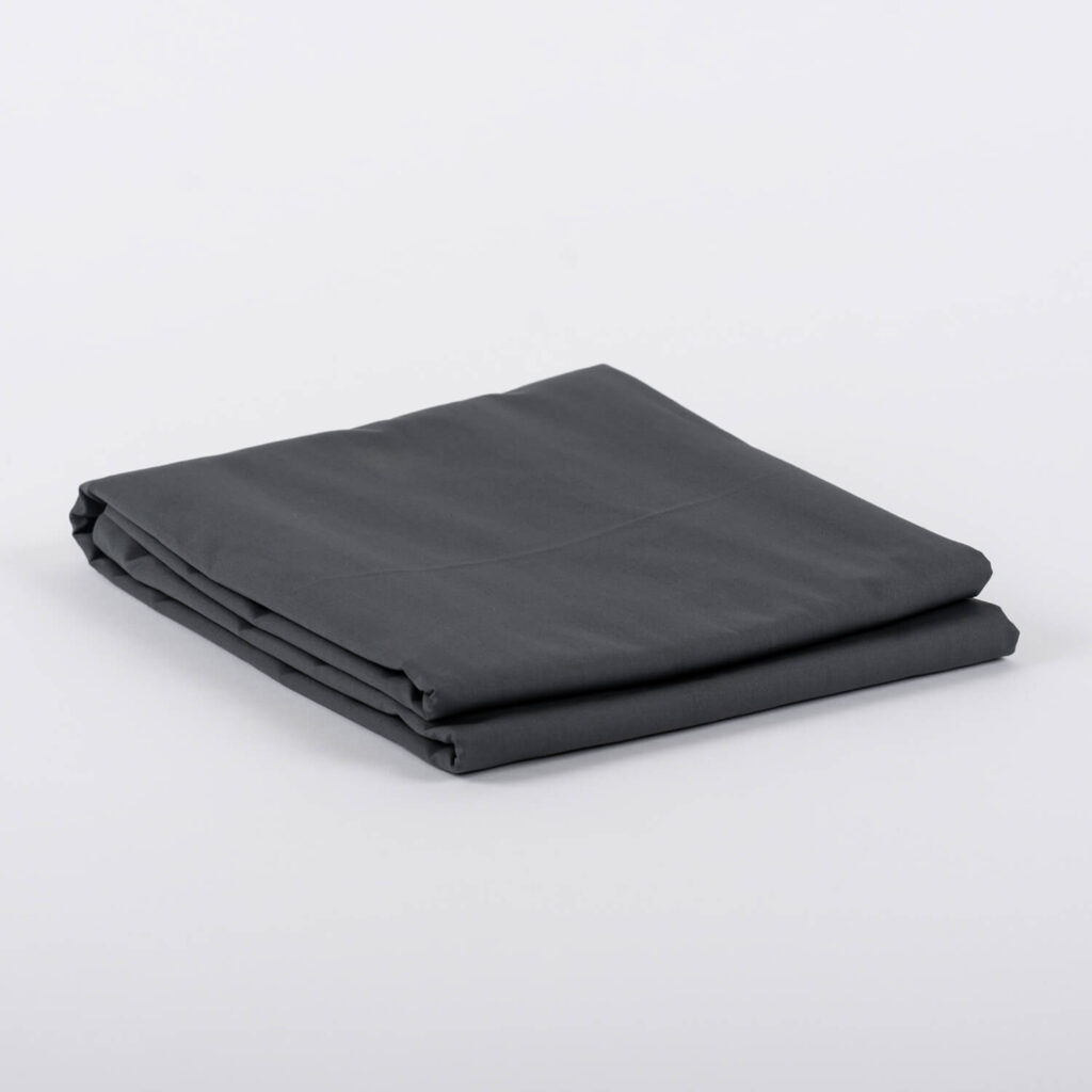 Perkal Betttuch Graphit Dunkelgrau Baumwolle VON SCHÜTZ
