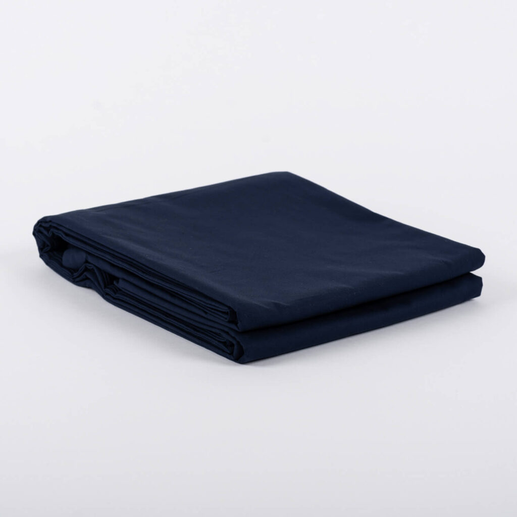 Perkal Betttuch Nacht Dunkelblau Baumwolle VON SCHÜTZ