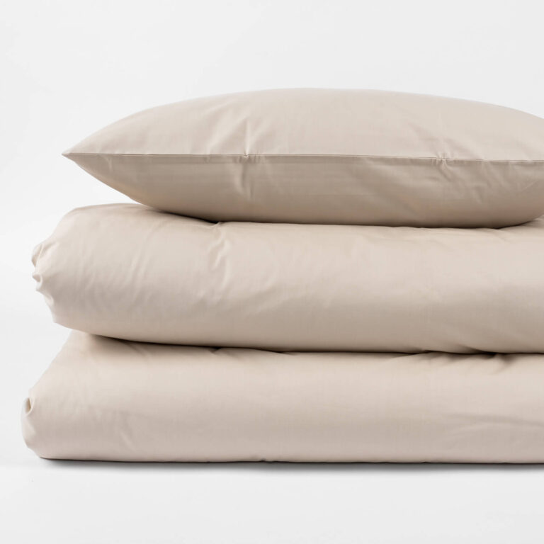 Percale Bedding Cream Light Beige Cotton VON SCHÜTZ