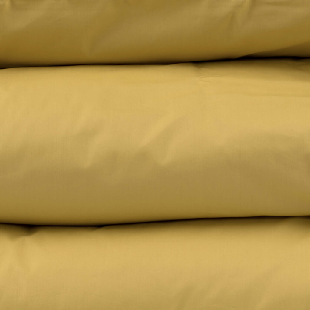 Perkal Spannbettlaken Ocker Gelb Baumwolle VON SCHÜTZ