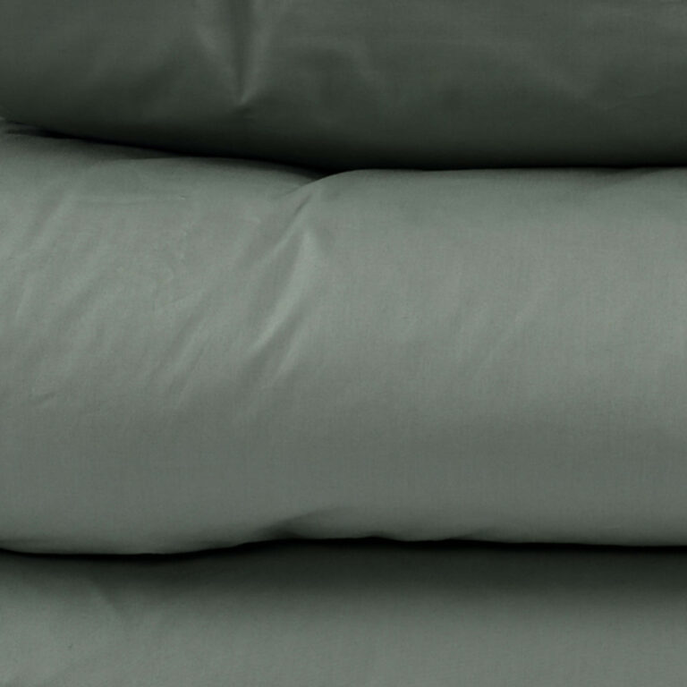 Percale fitted sheet sage green cotton VON SCHÜTZ