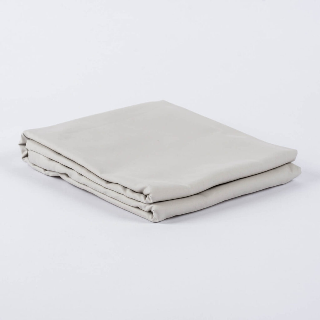 Satin Bettlaken ohne Gummizug Marmor weiß VON SCHÜTZ